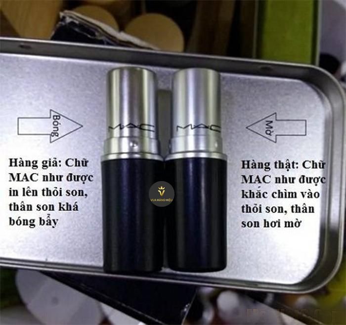 Thân son Mac thật giả